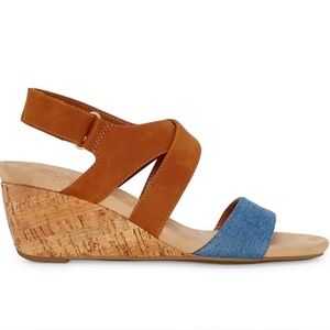 St Johns Bay Pasque Wedge Sandals 6 M